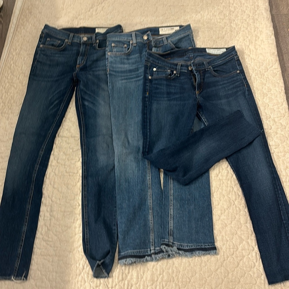 Rag & bone jeans 25 26 and 28